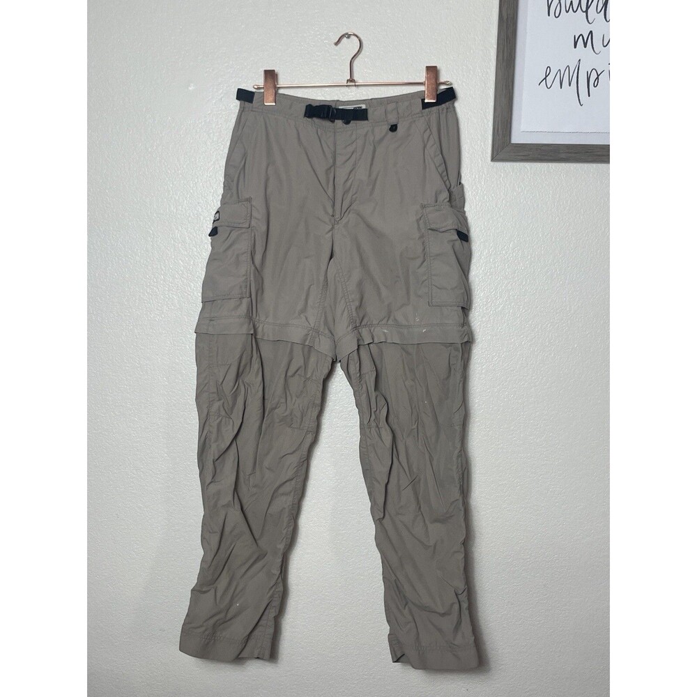 REI Women's Convertible Pants Zip To Capris Size 8 UPF 50+ Cargo Pants Gray